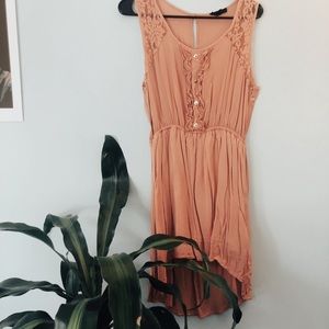 Light peach dress
